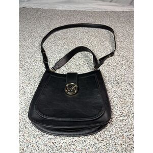 Michael Kors Gabby Small Hobo Crossbody Bag Black Leather Women's​